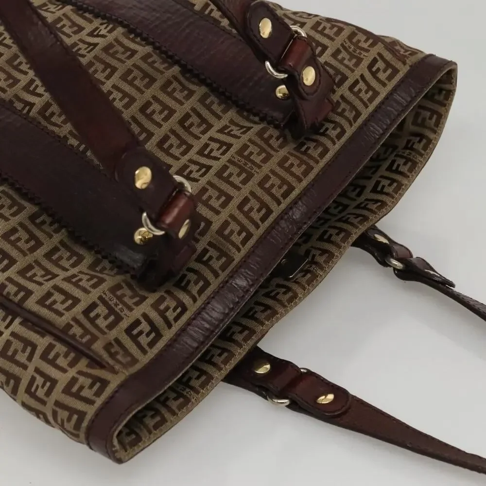 Fendi Zucchino Tote Bag Beige